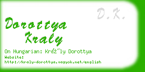 dorottya kraly business card
